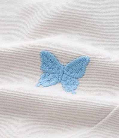 Pantalón Infantil Recto en Jeans con Bordado de Mariposa - Talle 5 A 14 años 7