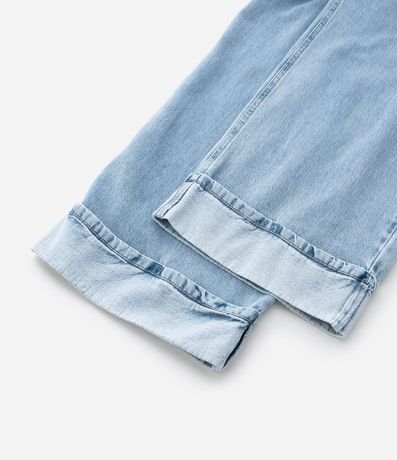 Pantalón Wide Leg Infantil Marmorizada con Bajo plegado - Talle 5 a 14 años 4