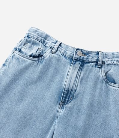 Pantalón Wide Leg Infantil Marmorizada con Bajo plegado - Talle 5 a 14 años 5