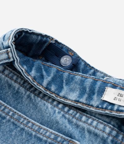 Pantalón Balloon Infantil Jeans con Recortes - Talle 5 a 14  Anos 4