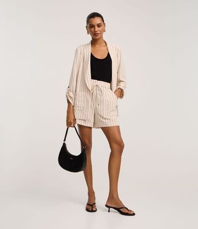 Blazer en Airflow con Rayas Verticales de Hilo Teñido 2