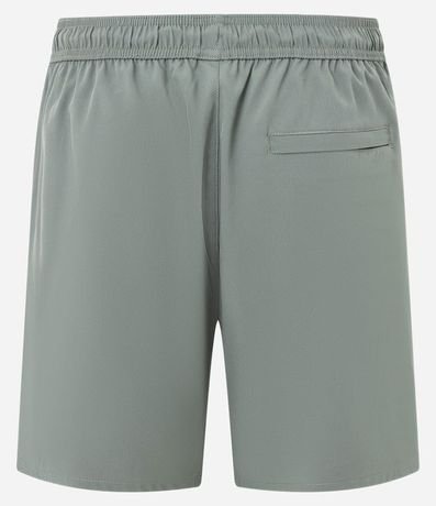 Bermuda Deportiva con Cordón Contrastante y Bolsillo 6