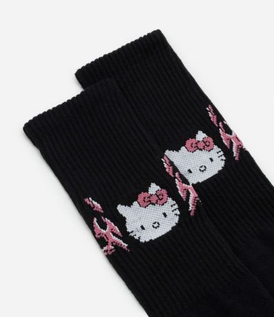 Media Caña Larga con Estampa Tribal de Hello Kitty 4