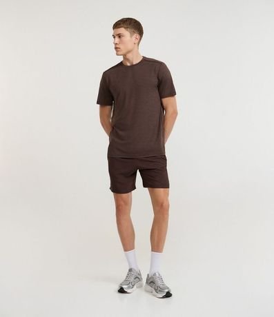 Bermuda Deportiva con Estampa Heat Print