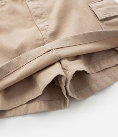 Short Pollera Infantil en Jeans con Cintura Ajustable y Bolsillo Cargo - Talle 5 A 14 años 3