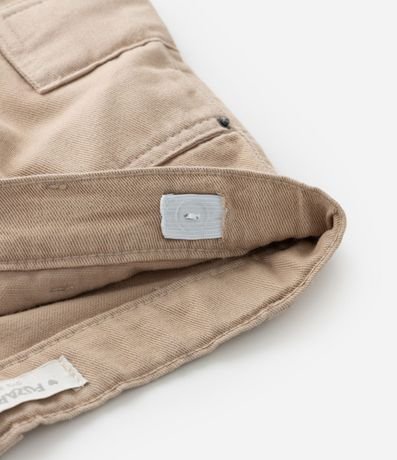 Short Pollera Infantil en Jeans con Cintura Ajustable y Bolsillo Cargo - Talle 5 A 14 años 4