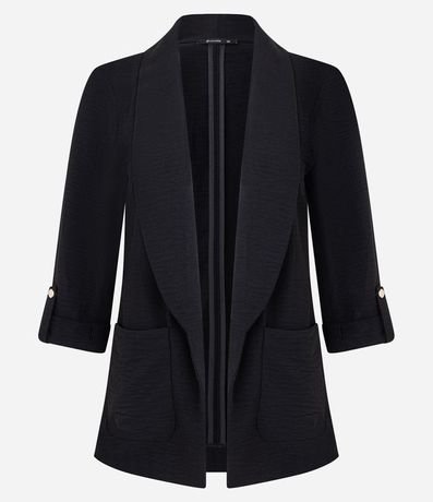 Blazer en Airflow con Cintas y Botones en los Puños 5