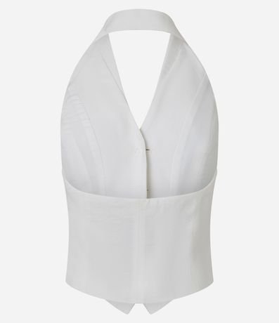Chaleco Slim Sastre de Frente Única en Viscosa 7