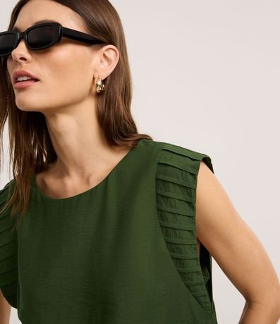 Blusa en Airflow con Recortes en el Hombro 3