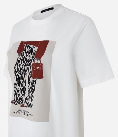 Remera T-Shirt en Algodón con Estampa Look Fashion 6