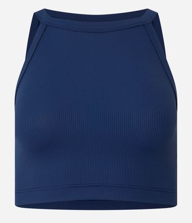 Blusa en Rib con Cuello Halter 4