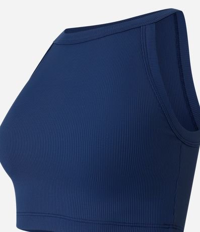 Blusa en Rib con Cuello Halter 5