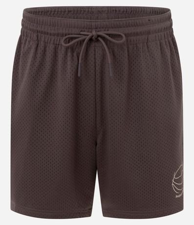 Bermuda Deportiva con Tecnologia Dry y Estampa Localizada Baloncesto 6