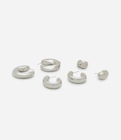 Kit 03 Argollas en Metal Bold Torcidas 2