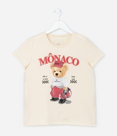 Remera Infantil con Estampa Osito Piloto - Talle 5 a 14 años