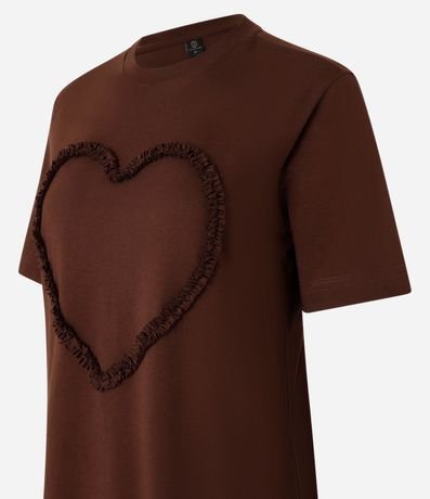 Remera en Algodón con Volado de Corazón 6