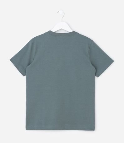 Remera Infantil en Malla con Blocos de Colores - Talle 5 a 14 años 2