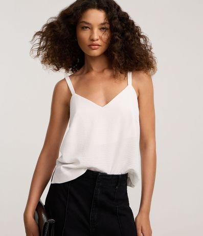 Blusa de Asa en Airflow con Escote V