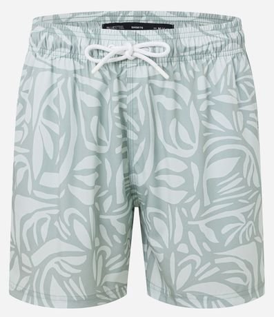 Bermuda de Baño en Microfibra con Estampado Étnica 4