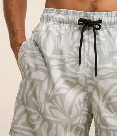 Bermuda de Baño en Microfibra con Estampado Étnica 3