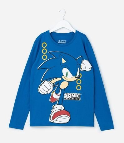 Remera Comfort Infantil con Estampa Sonic- Talle 5 a 14 años