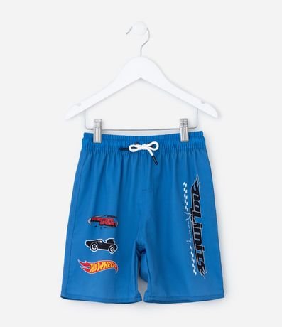 Bermuda Infantil en Microfibra con Estampa Hot Wheels - Talle 4 a 10 años 1