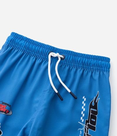 Bermuda Infantil en Microfibra con Estampa Hot Wheels - Talle 4 a 10 años 5