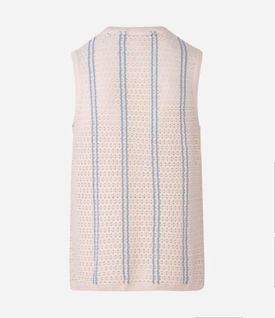 Musculosa en Punto con Estampado Rayada 6