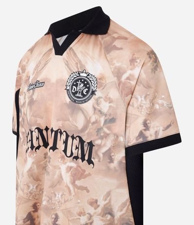 Remera Oversized Sportcore con Estampa Angelical y Lettering 8