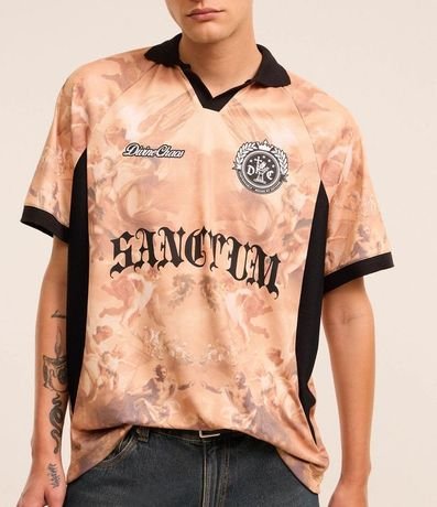 Remera Oversized Sportcore con Estampa Angelical y Lettering 5