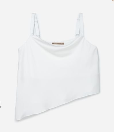 Blusa Satinada con Escote Degagê y Bajo Irregular Curve & Plus Size 5