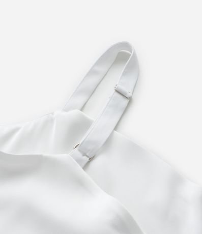 Blusa Satinada con Escote Degagê y Bajo Irregular Curve & Plus Size 7