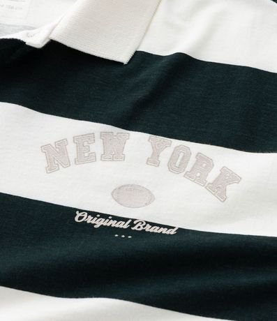 Remera Polo Infantil con Estampa Rayada - Talle 5 a 14 años 6