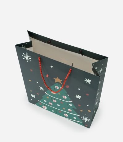 Bolsa de Regalo Mediana con Estampa de Árbol de Navidad 4
