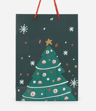 Bolsa de Regalo Pequeña con Estampa de Árbol de Navidad 2