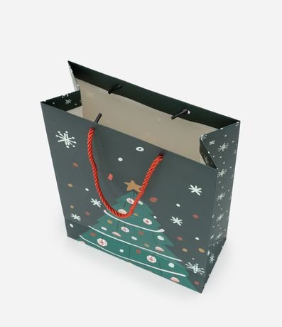 Bolsa de Regalo Pequeña con Estampa de Árbol de Navidad 4