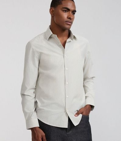 Camisa Regular en Sastrería Rayada