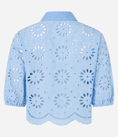 Camisa en Laise con Bordados en los Furos y Bajo Nube 11