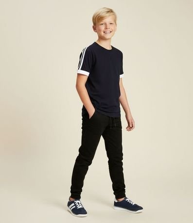 Remera Infantil con Detalles Contrastantes - Talle 5 a 14 años