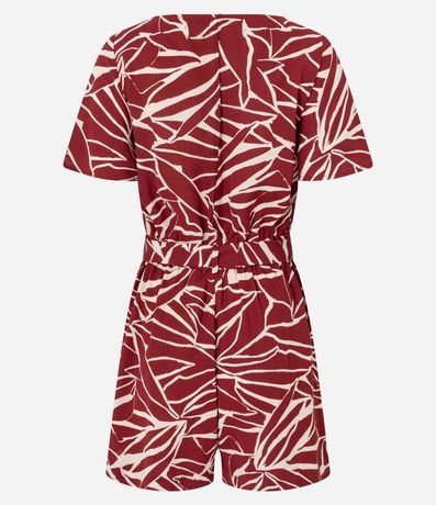 Enterito en Airflow con Lazo y Estampa Abstracta 6