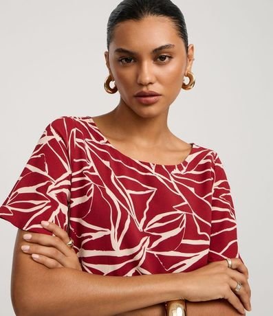 Enterito en Airflow con Lazo y Estampa Abstracta 3