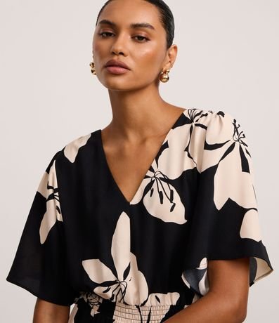 Vestido Evasê Midi en Airflow con Estampa Follaje 5