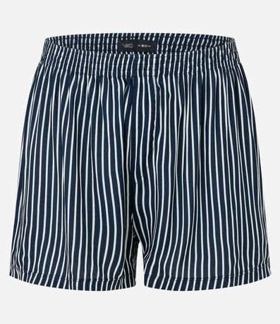 Pijama Corto en Algodón y Viscosa con Rayas 7