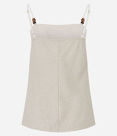 Blusa en Viscolino con Adorno en el Bretel Ajustable 4