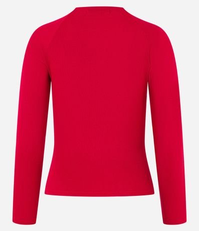 Blusa Básica en Viscosa con Cuello Alto y Sisa Raglán 7