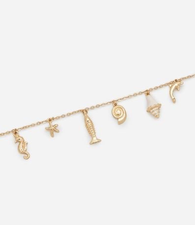 Pulsera en Metal con Colgantes Fondo del Mar 3