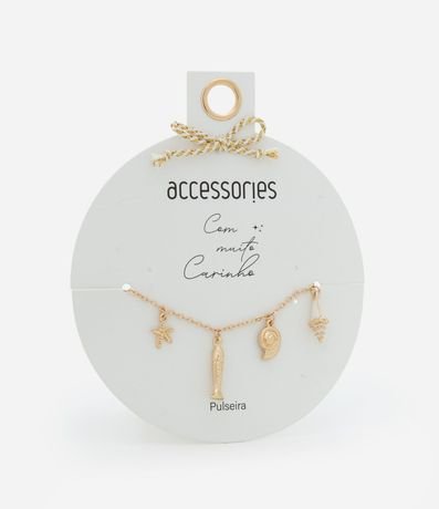 Pulsera en Metal con Colgantes Fondo del Mar