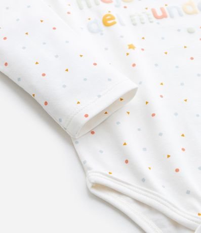 Body Infantil con Lettering Mejor Papá del Mundo - Talle RN a 18 meses 4