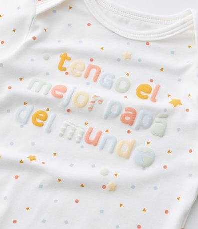 Body Infantil con Lettering Mejor Papá del Mundo - Talle RN a 18 meses 7