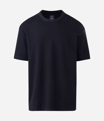 Remera Relaxed en Algodón con Textura de Mini Waffle 5